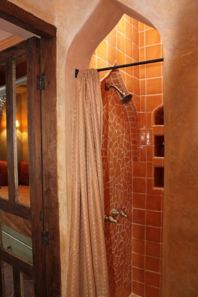 Antique Citrus Gold Shower Enclosure