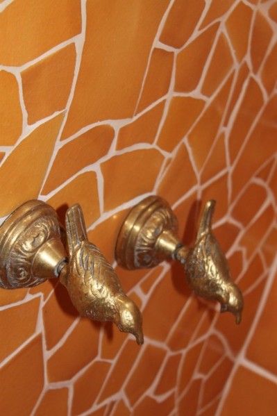 Close Up of Broken Tile Mosiac 