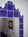 Entry Half Bath Framed Mirror