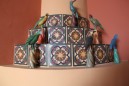 Santa Fe Fireplace Handmade Tile